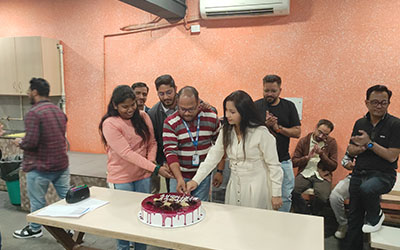 celebrating teams Birthday
